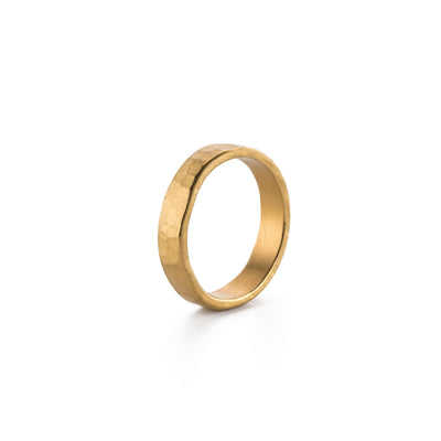 Feingold-Ring „Soulmate“ aus 999er Gold, seidenmatt mit polierten Kanten, designed von InJewels aus Berlin