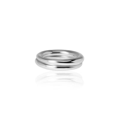 schlichter Ring aus 925er Silber Twist 