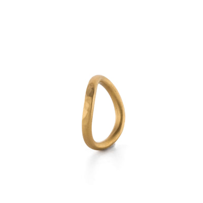 Feingold-Ring „Aura“ – 999er Gold seidenmatt in organischer Form
